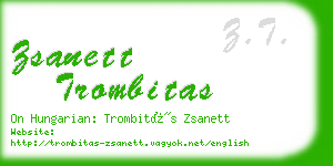 zsanett trombitas business card